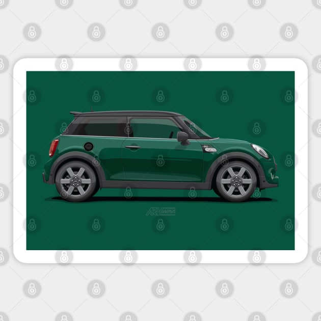 Cooper S Hatchback 60 Years Edition Magnet by ARVwerks